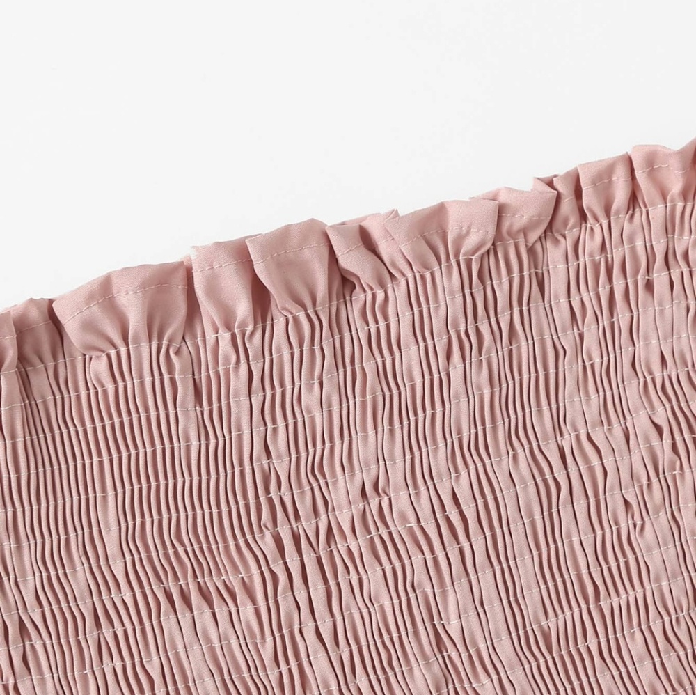 Pink Ruffle Trim Tube Top - Picture 2 of 4